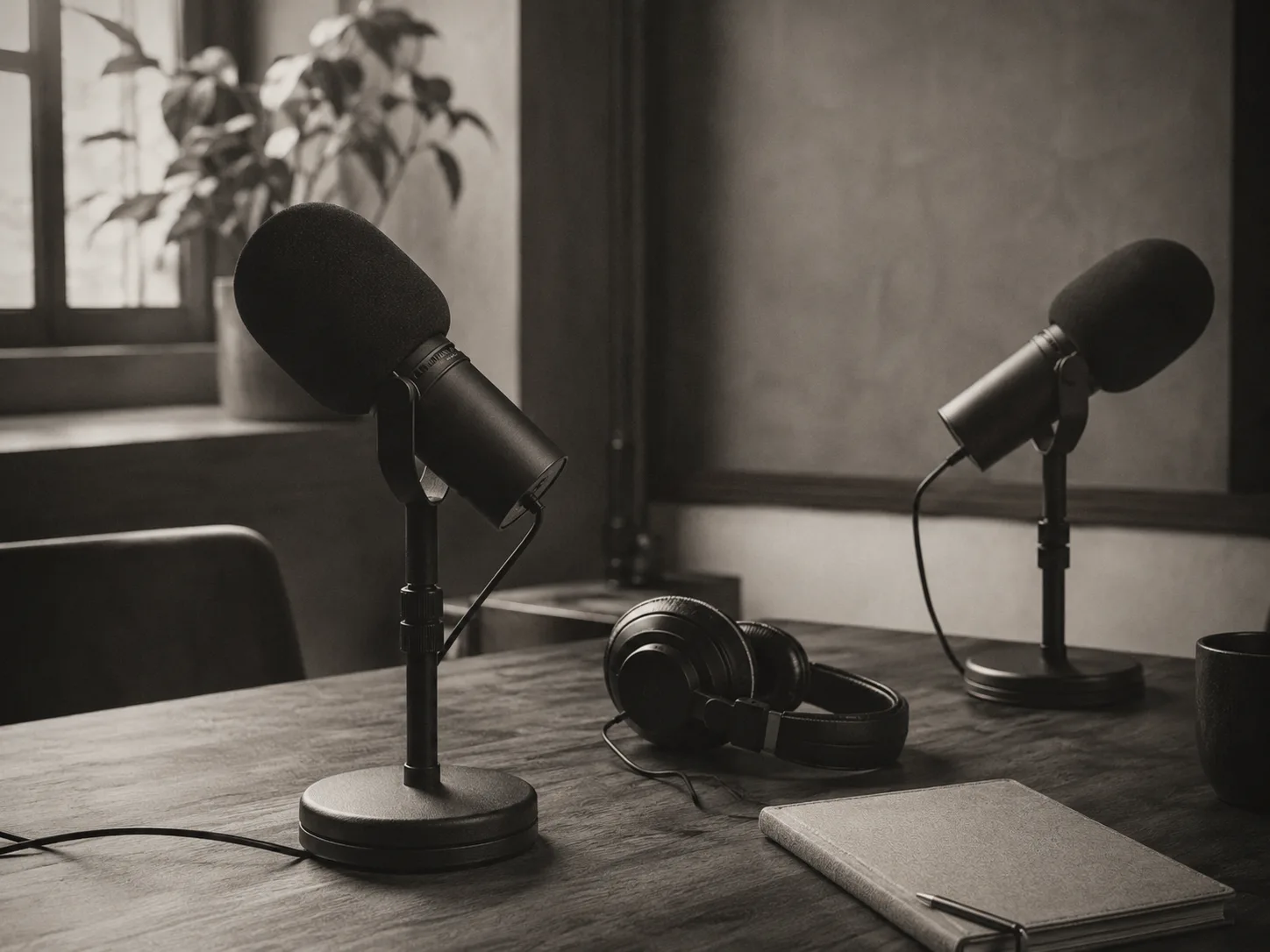 KI-generiertes Platzhalterbild für Podcasts